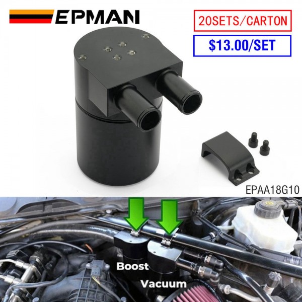 Epman Sets Carton Universal Racing Aluminum Alloy Reservior Oil Catch Can Tank For Bmw N